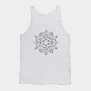 Mandala - delicate tattoo design made of dots and fine lines Tank Top